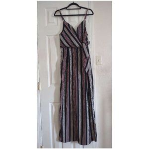 Blue Blush Striped Jumpsuit